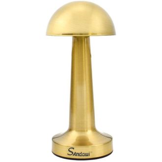 Trade Shop Trade Shop Traesio - Trade Shop - Lampada Da Tavolo Decorativa Led A Fungo Luce Bianca 3 Intensit&agrave; Di Luce Q-tl142