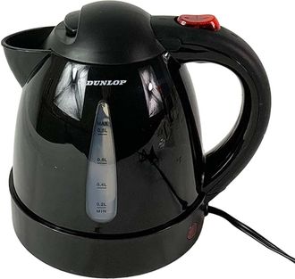 Dunlop Bouilloire Camion 24v 0,8l Dunlop - Chauffe-eau Voyage Poids Lourd & Camping-car - Prise Allume-cigare Avec Fusible - Caf&eacute; Th&eacute;