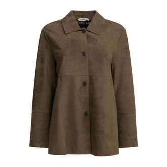 Max Mara Chaqueta de Ante - Jackets - Mujer - Marr&oacute;n - M