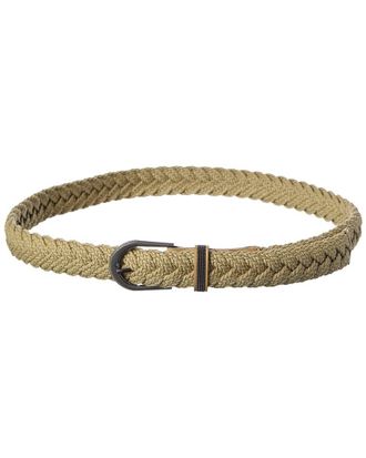 Brunello Cucinelli Woven & Leather Belt