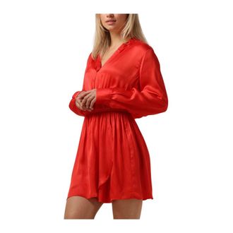Est'seven Dames Jurken Estjournee Dress Bambu - Dames - Korte kleedjes - Rood - XL - Kleedjes