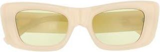 Le Specs Dopamine Cat Eye Sunglasses, 50mm in Milky Almond at Nordstrom Rack