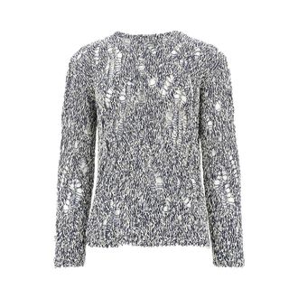 Amaranto Distressed-effect cotton-blend sweater Man S