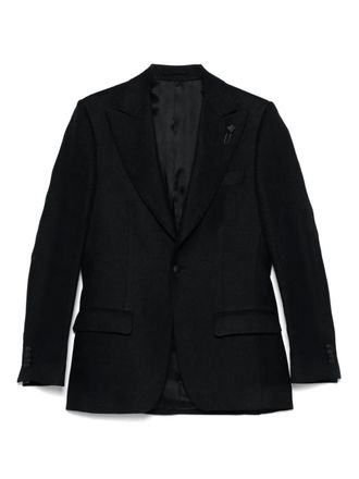 Lardini linen blazer - Black