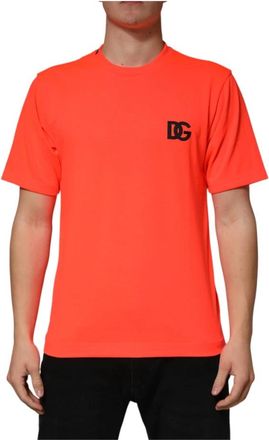 Dolce & Gabbana T-Shirts - Heren - T-shirts - Oranje - XS - Tops