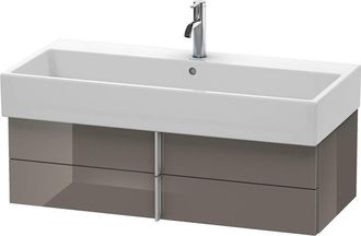 Duravit Duravit Vero Air Mueble De Pared 98,4 X 43,1 Cm, 2 Cajones, Para Vero Air 235010, Color (frente/cuerpo): Laca De Color Gris Franela De Alto Brillo - V
