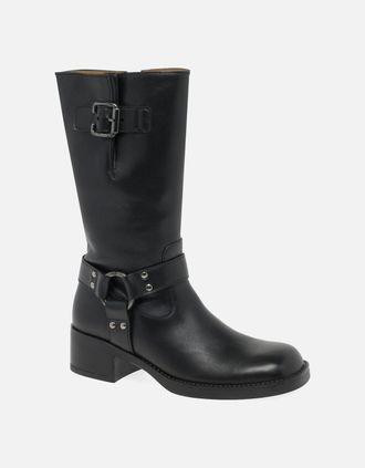 Gabor Womens Blake Womens Calf Length Boots - Black - Size: 6.5