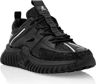 Philipp Plein Runner Stones Unisex in Black at Nordstrom, Size 35