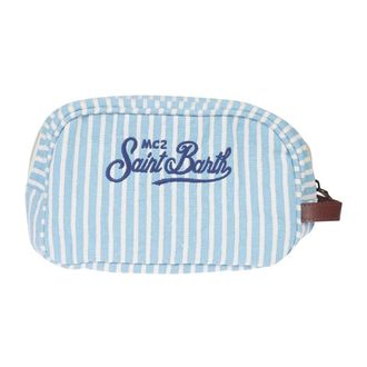 MC2 Saint Barth Westwood Beauty Case - Heren - Tassen - Blauw - Maat: ONE Size Linnen