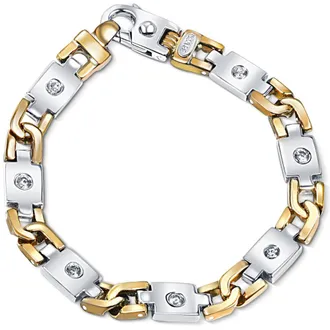 Pompeii3 Mens Designer Link 14k Gold (63gram) or Platinum (101gram) 8.5mm Diamond Bracelet 9