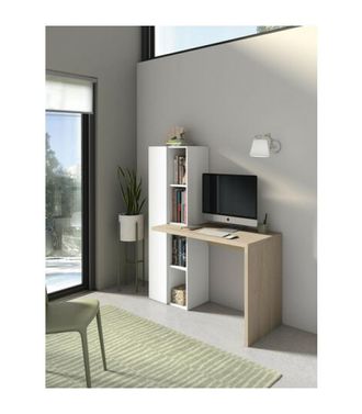 HERDASA Herdasa - Mesa Estudio Mod-gandia Acabado Roble/blanco, 52 X 133 X 149 Cm (fondo X Ancho X Alto)