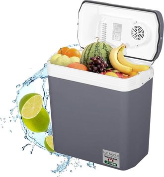 Woltu Woltu Mini Frigo Bar Portatile Auto Ufficio Frigorifero Piccolo Caldo Freddo 12v.classe Di Efficienza Energetica E
