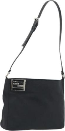 Fendi Pre-owned Vintage Shoulder Bag - Dames - Vintage Schoudertas - Zwart - ONE Size - Nylon - Vintage