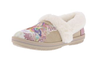 Skechers Womens Bobs Too Cozy- Snuggle Babes Slippers, Taupe/Multi, 3 UK