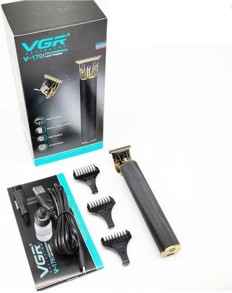 Trade Shop Trade Shop - Tagliacapelli Barba A Batteria Ricaricabile Elettrica Con Lama A T Uomo Vgr V-179