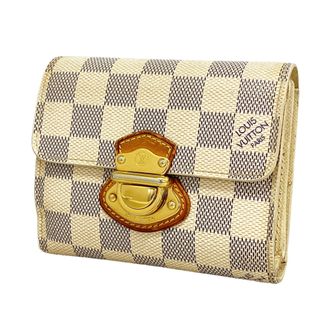Louis Vuitton White Wallet (Tri-Fold) (Pre-Owned)