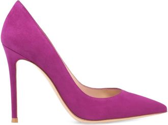 Gianvito Rossi 105 mm Gianvito suède pumps met stiletto-hak - Paars