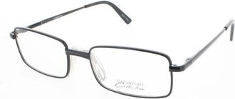 Signature Unisex Black Rectangular Eyeglass Frames 1123Black53