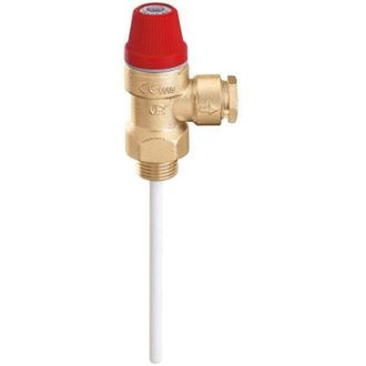 Caleffi Caleffi - Valvola di sicurezza combinata temperatura e pressione 309 1/2 m x &oslash; 15 6 bar