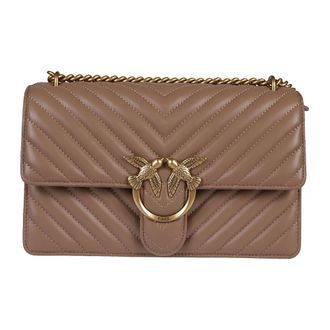 Pinko Pinko, Tassen, Dames, Bruin, ONE Size, Love One Classic DC Bag