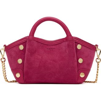 Hammitt Mini Paul Suede Top Handle Bag in Calypso Suede/Gold at Nordstrom