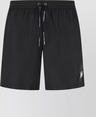 Dolce & Gabbana polyester swimwear with elastic waistband and back pocket