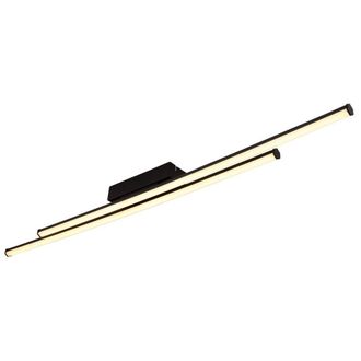 Netlighting Kirina Integrated LED Semi Flush Ceiling Light Matt Black 2x LED 3000K