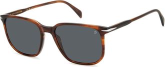 Eyewear by David Beckham Heren, Accessoires, Bruin, Maat: 55 MM