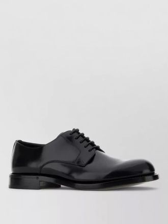Dolce & Gabbana leather lace up shoes round toe