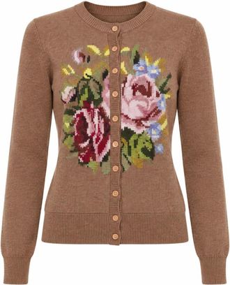 Dolce & Gabbana Cardigan con Bottoni in Maglia - - Knitwear - Donna - Marrone - S