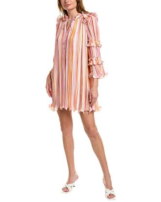 Bcbgmaxazria Bcbgmaxazria Accordion Pleated Shift Dress