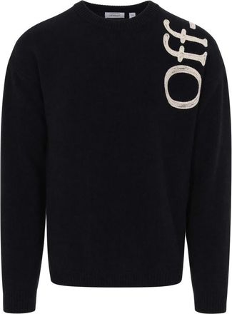 Off-white Black Crew Neck Sweater