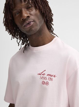 Le 31 Mens Summer embroidery T-shirt Oversized fit