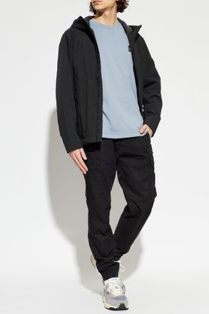 Stone Island Insulated Jacket With Hood, Mens, Black