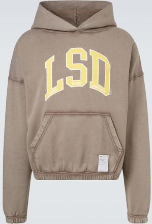 SATISFY Felpa SoftCell in cotone con stampa e cappuccio