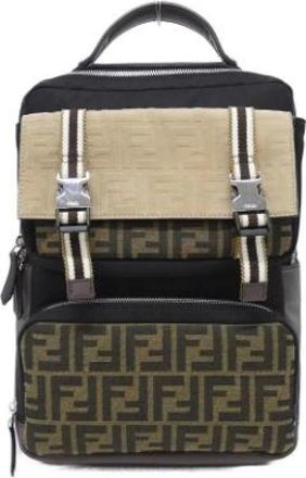 Fendi Pre-owned Backpacks, male, Brown, Size: ONE SIZE Pre-owned Vintage Backpack
