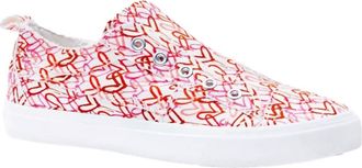 Corkys Footwear Womens Babalu Heart Slip On Shoes In Pink