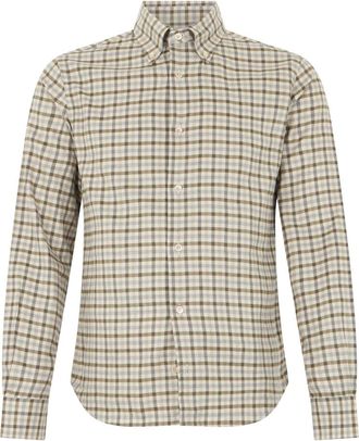 Fedeli Heren, Overhemden, Beige, Maat: 4XS Katoen