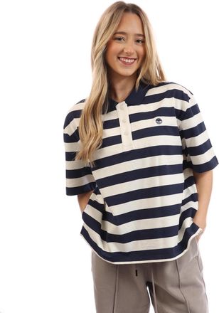 Timberland Womens Timberland Short Sleeve Polo Shirt in Blue