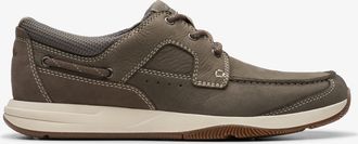 Clarks Sailview Lace Taupe Nubuck Schoenen