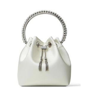 Jimmy Choo London Bucket Bag - female - Jimmy Choo - Bucket Bags - Gray - ONE SIZE - Bags