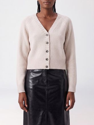 Allude V-Neck Cashmere Cardigan with Button Closure