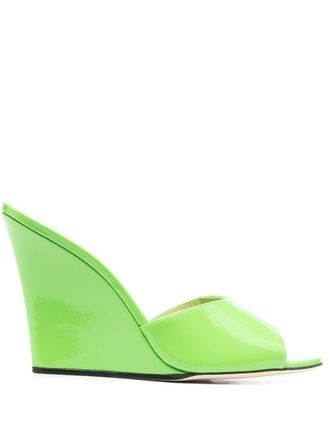 サンダル・ミュール PARIS TEXAS Acid Green Leather Evita Sandals 4c7dbbe1e0e6100420dbe2621dcb48