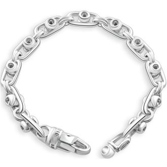 Pompeii3 Mens 14k Gold (49gram) or Platinum (92gram) 7.5mm Link Bracelet 8.5
