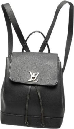 Louis Vuitton Pre-owned Lockme Backpack - Dames - Vintage Rugzakken - Zwart - ONE Size - Leer - Vintage