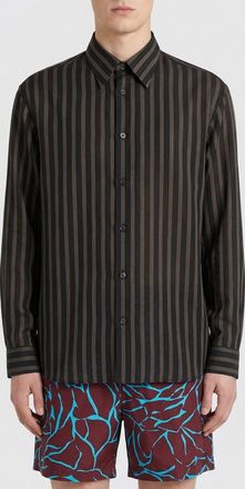 Dries Van Noten Camicia Dries Van Noten in cupro a righe