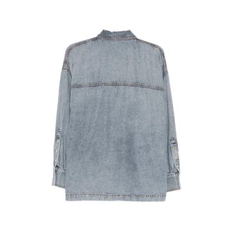Darkpark Cotton-Lyocell Button-Up Shirt - Blue
