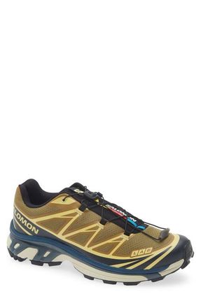 Salomon Gender Inclusive XT-6 Brilliant Sneaker in Brilliant Olive/Dark Navy at Nordstrom, Size 10.5 Womens