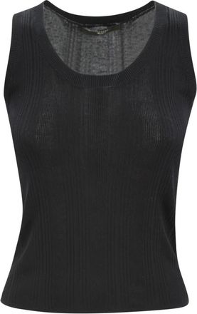 Max Mara Sleeveless Tops - Dames - Tops zonder mouwen - Zwart - XS - Katoen - Tops