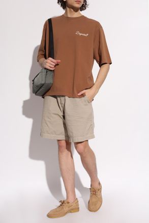 Dsquared2 T-shirt With Logo, Mens, Brown